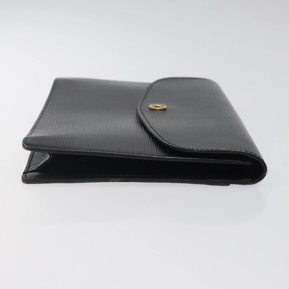 LOUIS VUITTON Epi Montaigne 27 Clutch Bag Black M52652 LV Auth 125396 - Picture 6 of 16